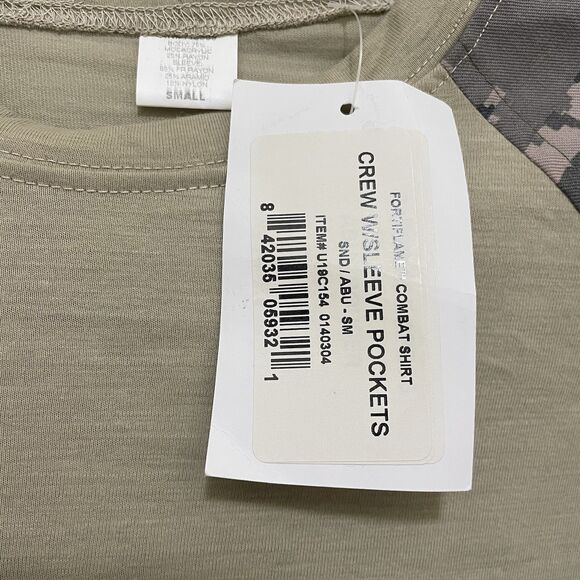 New United Join Forces Fortiflame Camo Combat Shirt Crew Neck‎ W/ Pockets Small - Picture 6 of 6